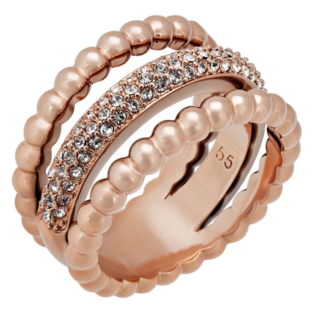 Swarovski Click Rose Gold Plated Crystal Pavé